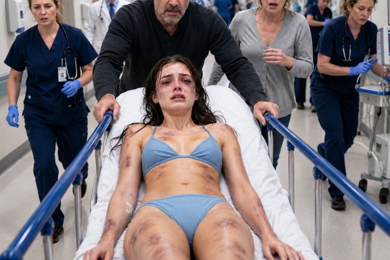 Mi padrastro me golpeaba todos los días, no por ira, sino porque verlo sufrir lo entretenía. La noche en que finalmente me dejó inconsciente, cargó mi cuerpo destrozado hasta el hospital y dejó que mi madre susurrara: “Se resbaló en la bañera”. Pero el doctor echó un solo vistazo a los moretones acumulados sobre mi piel, cerró con llave la puerta de la sala de exploración y tomó el teléfono. “Esto no fue un accidente”, dijo fríamente. Entonces marcó al 911… y descubrió un secreto aún más horroroso que el abuso.