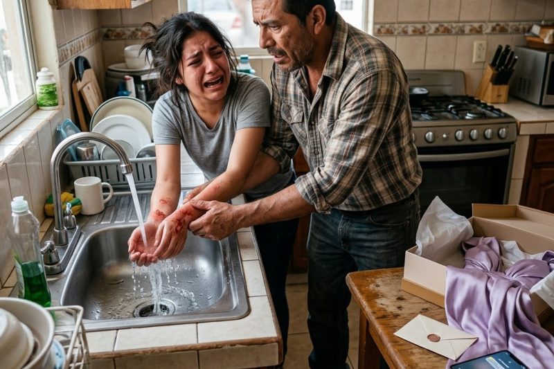La abuela envió un vestido de graduación como “recuerdo de mamá”, pero cuando la joven se lo probó, sus manos comenzaron a quemarse; el mensaje que llegó después reveló una venganza familiar planeada durante meses para destruir a su padre duyhien