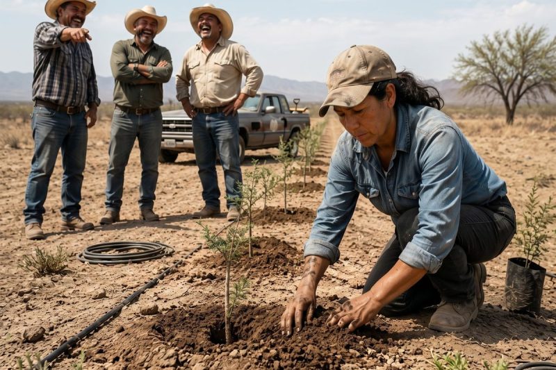 Se rieron de ella cuando plantó mezquites en 400 hectáreas secas… hasta que llegó la peor sequía en décadas.