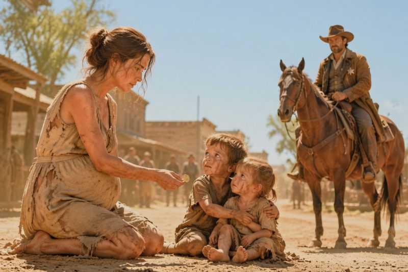 Una viuda embarazada acogió a 2 huérfanos abandonados por $1 — Entonces el secreto de un vaquero lo cambió todo