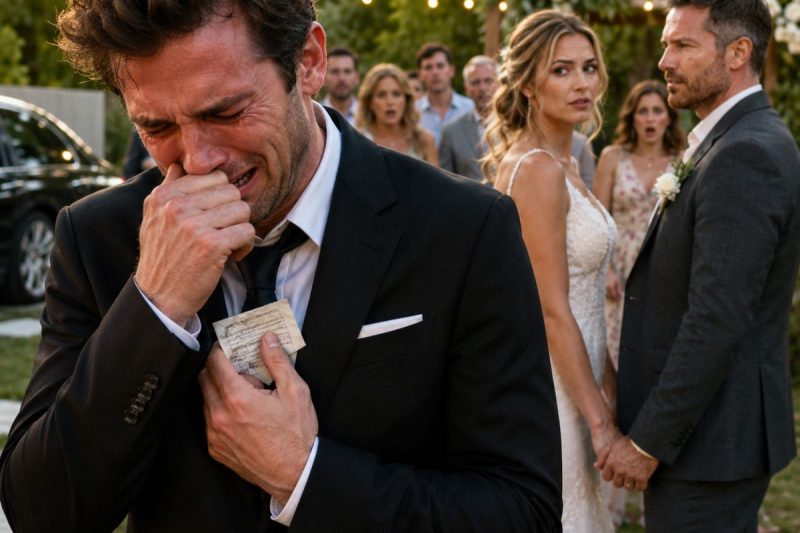 Cuando se enteró de que su exesposa se casaría con un albañil pobre, Mateo llegó a la boda decidido a humillarla frente a todos… pero apenas vio el rostro del novio, se quedó paralizado, dio media vuelta y rompió a llorar como un hombre destruido.