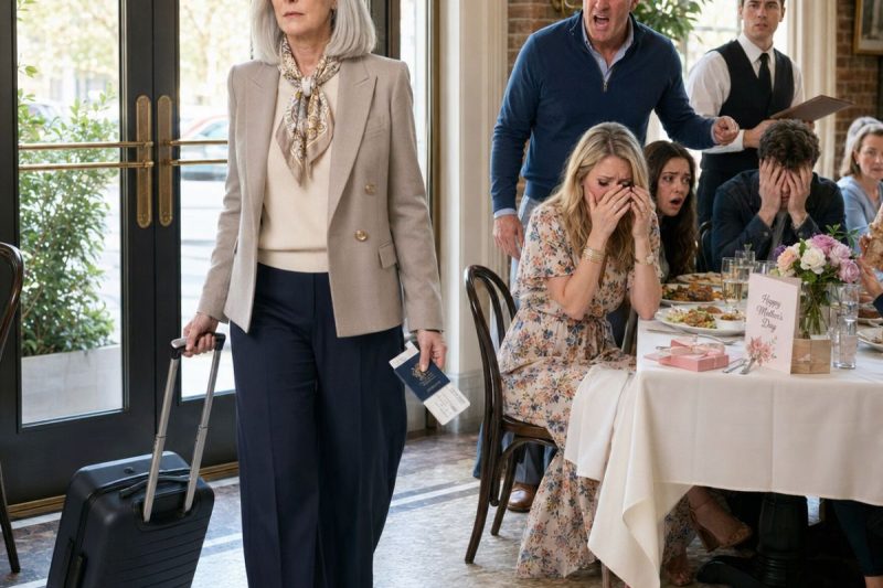 El Día de las Madres, mis hijos ya adultos eligieron un restaurante carísimo y me avisaron que yo pagaría la cuenta de los 12, como siempre. Sonreí y les dije que ese año mi regalo sería para mí: un vuelo a Italia. Se rieron, convencidos de que era una broma… hasta que el mesero dejó la cuenta sobre su mesa.