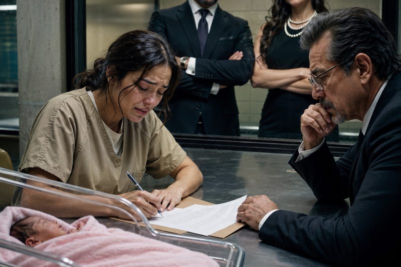 Entregué a mi hija recién nacida en adopción a través del cristal de la prisión, mientras mi esposo sonreía junto a mi hermana y decía: “Ella merece una madre que no sea una criminal”. Veintidós años después, me arrastraron a un escenario de gala para humillarme otra vez. Pero cuando la pantalla detrás de ellos se iluminó con sus crímenes secretos, una joven cirujana dio un paso al frente y susurró: “Mamá… déjame salvarte ahora”. duyhien