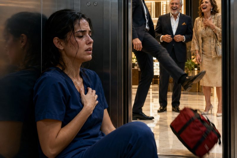 Sentí como si me estuvieran aplastando el pecho cuando las puertas del elevador se entreabrieron… y ahí estaba mi exesposo con sus padres, riéndose. Carter pateó mi maletín médico hacia el oscuro hueco del elevador y susurró: “Muérete aquí abajo. Mi nueva esposa ya te robó tu última oportunidad”. Miré su rostro sonriente, presioné el botón oculto de anulación y dije: “No, Carter. Ella acaba de firmar tu sentencia de muerte”. duyhien
