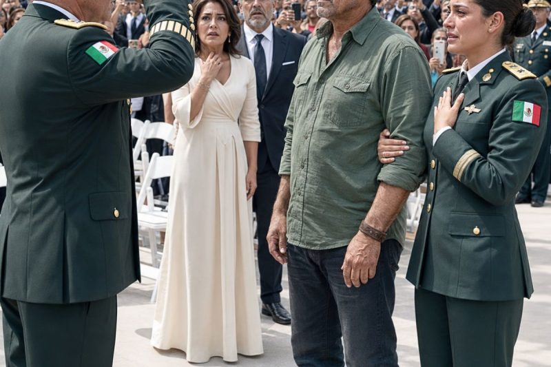 Manejé diecisiete horas para ver a mi hija recibir su grado militar, pero su padrastro me quiso mandar al fondo por ser trailero: “No la avergüences hoy”, dijo… hasta que un general se detuvo frente a mi pulsera vieja y todos callaron.