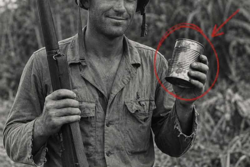 Cuando un chico de granja de Montana levantó una lata oxidada de sopa en la jungla, el francotirador que creía que el dosel de los árboles lo hacía intocable nunca entendió que el juicio ya estaba atrapando la luz del sol.