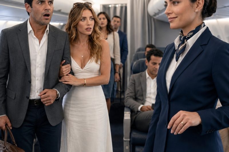 Subió al avión con su amante — La sobrecargo que los recibió era su esposa — Nadie le creyó