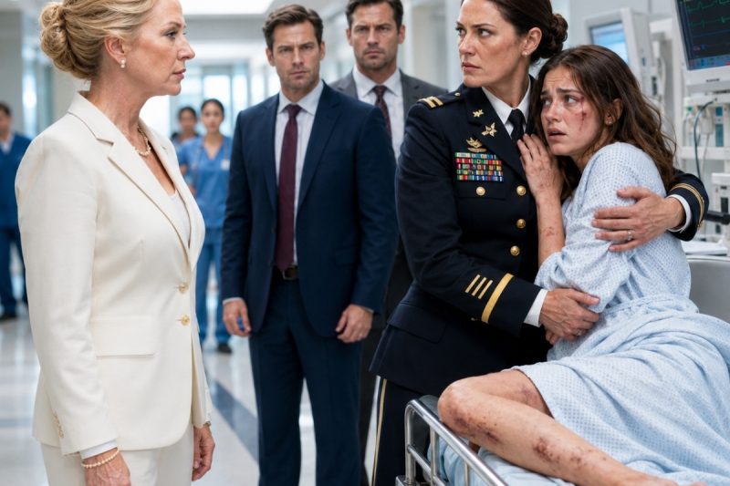 “Mamá, ven por mí… La familia de mi esposo me golpeó”: Una coronel del Ejército de Estados Unidos corrió a rescatar a su hija, pero cuando una de las familias más poderosas de Estados Unidos intentó humillarla, aprendieron demasiado tarde que habían elegido a la madre equivocada como enemiga.