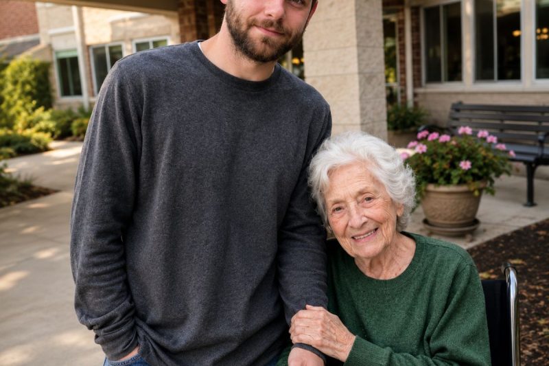 Me pagaron para fingir ser el hijo de una anciana en un asilo… pero al morir, ella dejó una última petición solo para mí.