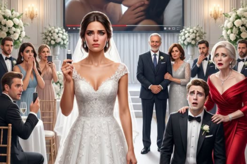 “Era el día de mi boda… el día que debía ser el más feliz de mi vida. Pero entonces, la madre de mi esposo señaló a mis padres y gritó: *‘¡Gente como ustedes no pertenece aquí, salgan ahora mismo!’* Sentí que mi mundo se derrumbaba. Todos se rieron… hasta que mi padre sonrió y dijo una sola frase que dejó a toda la familia helada. Y en ese instante… todo cambió.”