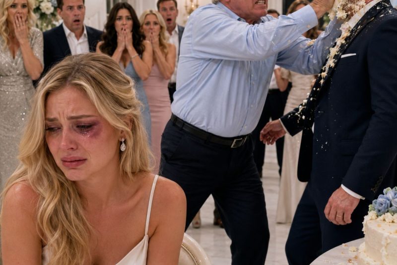 —Mi niña… ¿por qué tienes la cara llena de moretones? —preguntó su padre al entrar a su cumpleaños. Su esposo sonrió frente a todos y dijo: —Fui yo. Le di una bofetada en vez de felicitarla. El padre se quitó el reloj, lo puso sobre la mesa y ordenó: —Sal al jardín. Ahora. Entonces su suegra cayó de rodillas y empezó a arrastrarse hacia el bote de basura… y todo cambió.