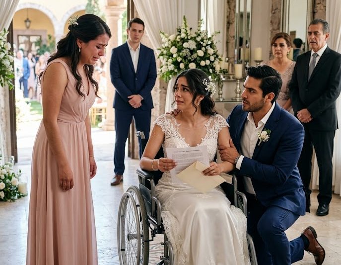 En plena boda, la novia en silla de ruedas vio llegar al hombre que destruyó su vida, pero el sobre que él traía reveló que la verdadera traición estaba parada junto a ella vestida de dama de honor desde hacía 11 años duyhien