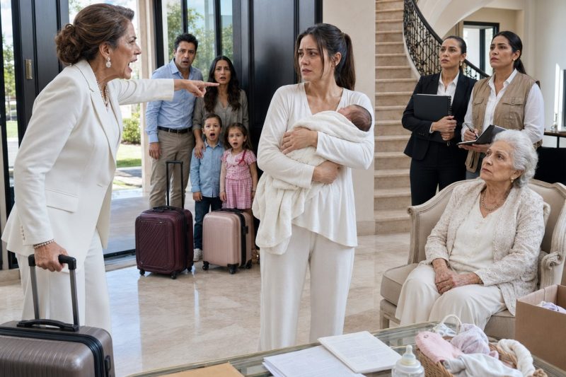 Después de dar a luz, compré la casa de mis sueños para sanar junto a mi bebé. La primera noche, mi mamá llamó: “Nos mudamos mañana. Yo no sigo reglas cuando se trata de mi nieta”. Incluso agregó: “La familia de tu hermana también viene. ¿No te gusta? Entonces vete”. No discutí. Cuando entraron a la fuerza, se quedaron helados al ver quién los estaba esperando adentro. duyhien