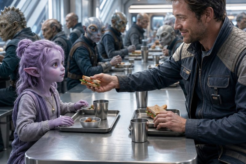 Ella se sentó sola durante 3 semanas — Él simplemente se sentó a su lado y compartió el almuerzo
