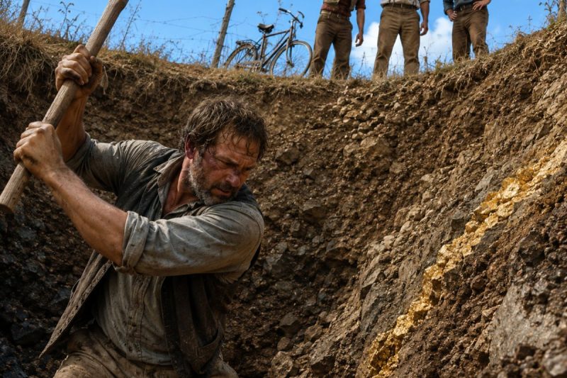 Todos se rieron cuando lo vieron cavar en una tierra llena de piedras… 5 años después, compró el rancho del mismo hombre que lo humilló frente al pueblo.