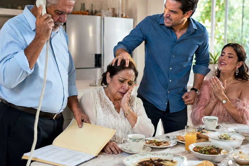Mi hijo me levantó la mano durante la comida familiar y su esposa aplaudió diciendo “por fin alguien le puso límites”, sin imaginar que mi esposo tenía una carpeta de pruebas lista para quitarles todo lo que creían seguro