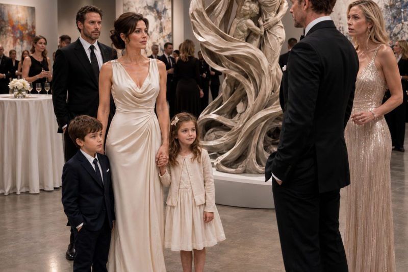 Mi esposo me entregó los papeles del divorcio el mismo día que descubrí que estaba embarazada. Dijo que mis gemelos eran de otro hombre y me pagó para desaparecer. 5 años después, esos niños fueron celebrados bajo las luces de un museo… mientras su imperio se derrumbaba pieza por pieza.