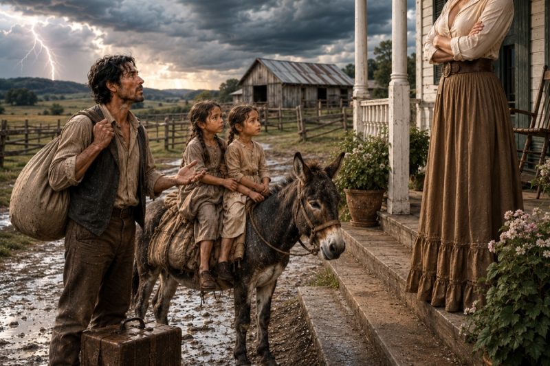“Solo le pido refugio para mis hijas… yo dormiré afuera”, le suplicó el viudo a la ranchera.