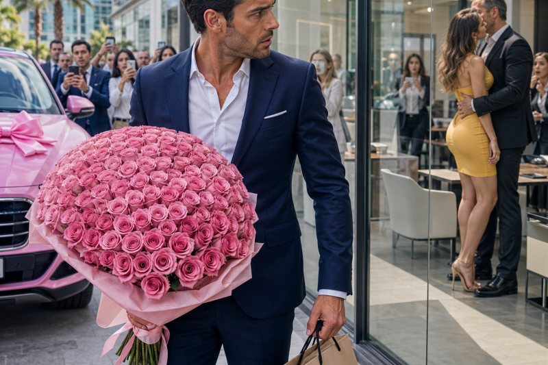Compró una camioneta rosa, un anillo y un regalo carísimo para celebrar los 80 millones que acababa de ganar, pero al entrar al trabajo de su esposa escuchó: “Después de hoy ya no lo necesitarás”, y decidió guardar silencio hasta que sonó su teléfono.