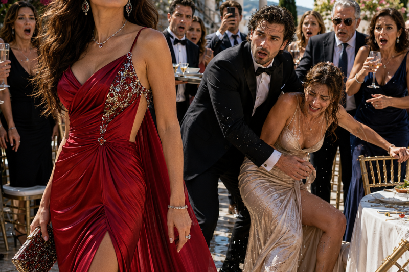 La amante de mi esposo me pidió que le cosiera el vestido para la fiesta de la empresa y todavía se burló: “Hazlo bien, porque él va a quitármelo”. Yo solo asentí, guardé los chats, pagué 500 pesos a un mesero y dejé que una jarra de agua revelara mucho más que una infidelidad.