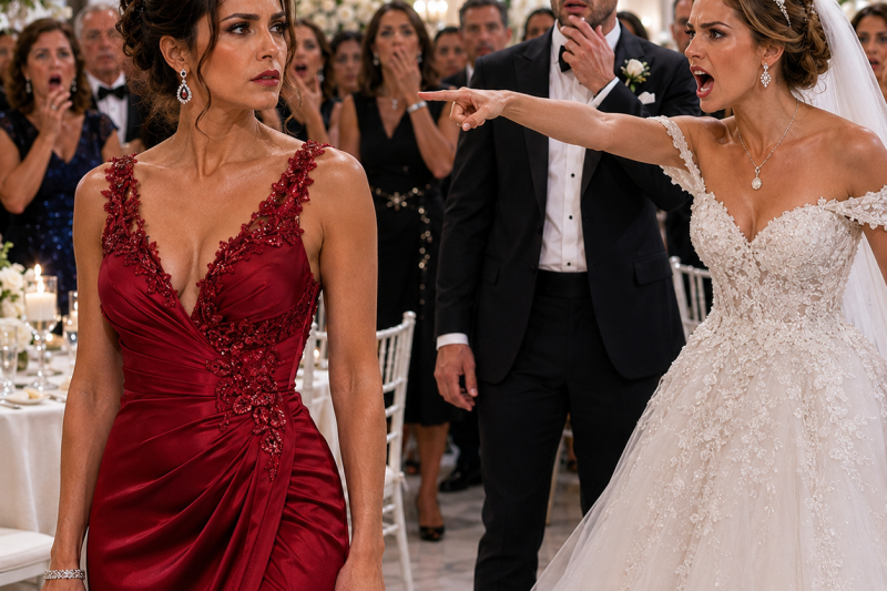 En la boda que ella pagó peso por peso, su hermano bajó la mirada mientras la novia ordenaba: “Sáquenla antes de que arruine mi día”; entonces ella respiró hondo, pidió cancelar el pastel, la barra libre y la suite nupcial… pero el verdadero escándalo empezó cuando apareció un mensaje privado que nadie debía leer.
