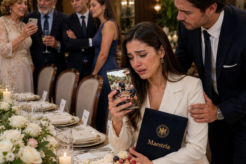 Mi esposo celebró mi graduación como si fuera el día más orgulloso de su vida, mientras mi propia familia se mantuvo alejada. Mamá dijo que estaban ocupados, como si mi mayor logro no significara nada. Les respondí con una sola palabra, y muy pronto cada uno de ellos deseó haber aparecido. duyhien
