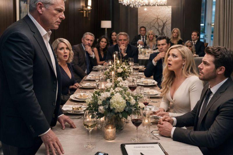 Durante la cena de compromiso, la novia de mi hijo me amenazó con acusarme si no le daba 200.000 dólares. No discutí. Solo regresé a la mesa y puse dos cosas frente a ella.