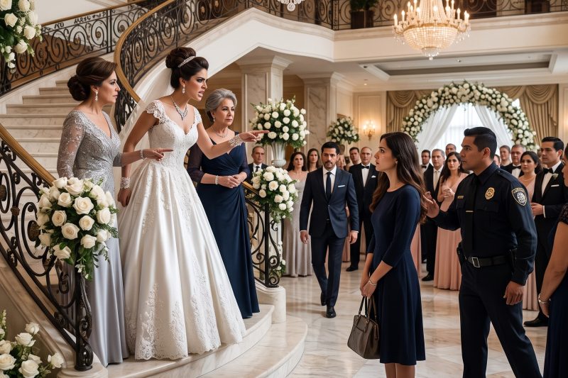 Mi hermana me vio entrar al Hotel Grand Meridian con un vestido azul marino comprado en oferta en una tienda departamental y le dijo a todo el lobby que yo intentaba colarme en su boda. Mi madre pidió a seguridad que me sacara discretamente, mi tía dijo que yo siempre había tenido celos, y Victoria señaló mi bolso viejo como si eso demostrara que no podía pertenecer a un lugar tan hermoso, pero el gerente general ya venía caminando sobre el piso de mármol, y no estaba mirando a la novia. duyhien