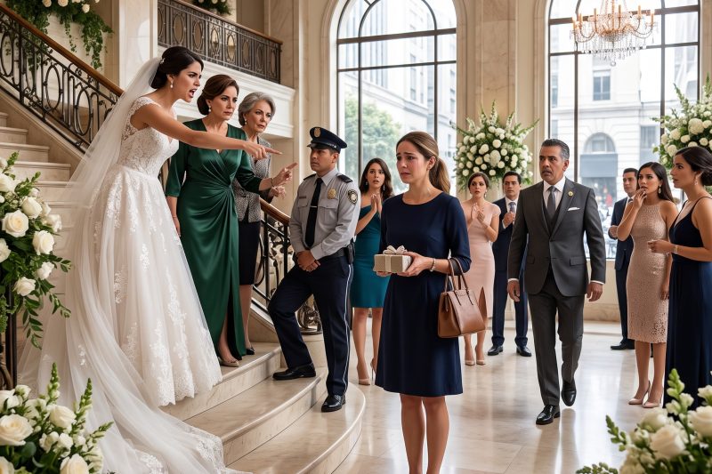 Mi hermana me vio entrar al Hotel Grand Meridian con un sencillo vestido azul marino y zapatos bajos cómodos, y luego les dijo a los invitados de la boda que yo estaba tratando de colarme en la ceremonia a la que ella nunca me había invitado. Mi madre le pidió a seguridad que se encargara de mí discretamente, mi tía dijo que yo siempre había estado celosa, y Victoria señaló mi viejo bolso como si eso demostrara que yo no pertenecía a ese lugar; pero el gerente general ya estaba cruzando el lobby de mármol, y la forma en que me miró hizo que toda la sala empezara a cambiar. duyhien