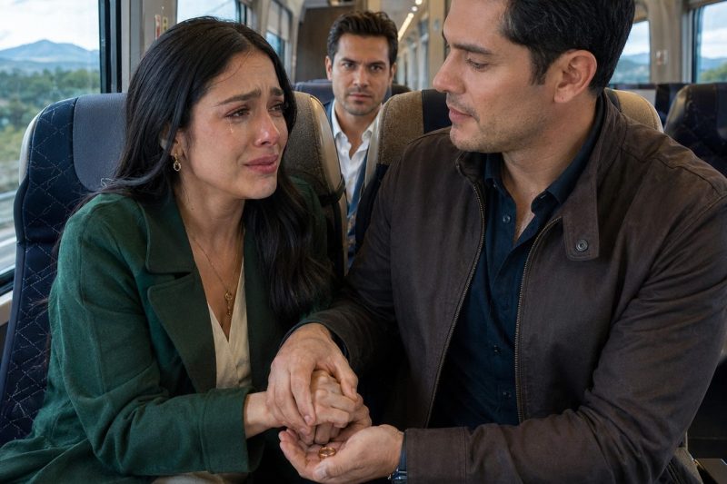 Mi futura esposa se sentó a mi lado en un tren y susurró que yo era su esposo durante 3 horas. Su ex estaba 3 filas atrás, sonriendo como si todavía fuera dueño de la historia que ella había sido obligada a cargar. Deslicé el anillo de mi padre en su mano y me convertí en la mentira que la ayudó a respirar otra vez. Lo que ella preguntó después sobre ese anillo hizo que el tren de mi padre muerto volviera a sentirse vivo. duyhien
