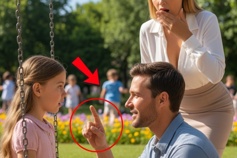 La CEO llevó a su hija muda al parque infantil y se quedó paralizada cuando un padre soltero logró que hablara por primera vez…
