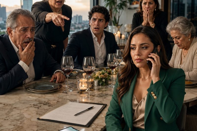 Mi familia me desconoció públicamente en la mesa durante la cena para dejarme sin apoyo. Segundos después, una sola llamada telefónica cambió las cosas para siempre. duyhien