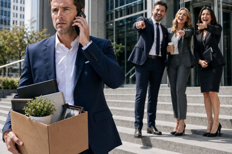 Lo trataron como un empleado cualquiera, le robaron su trabajo y luego lo despidieron… hasta que una llamada reveló quién era en realidad.