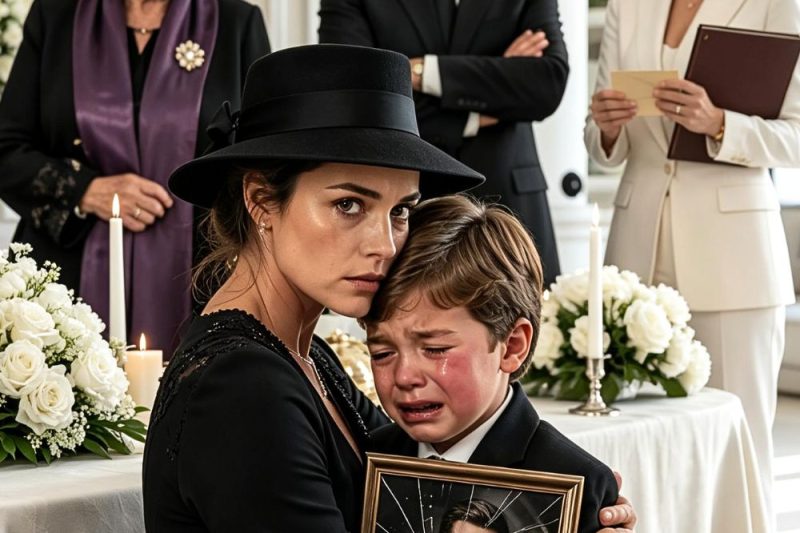 Mi suegra golpeó a mi hijo de 6 años frente a toda la familia, justo después del funeral de su papá, y le dijo: “Aquí no cargamos basura” 💔⚰️; yo solo lo abracé, marqué a una abogada y esperé a que abrieran el fideicomiso que mi esposo dejó escondido.
